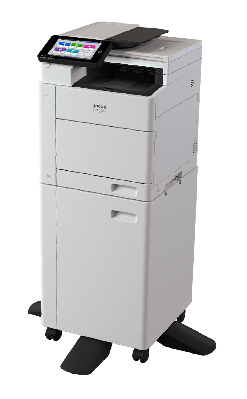 Ricoh IM C3200 multifunction printer from Woodhull, LLC, offering high-performance document solutions for businesses in Ohio with advanced scanning, printing, and copying capabilities.